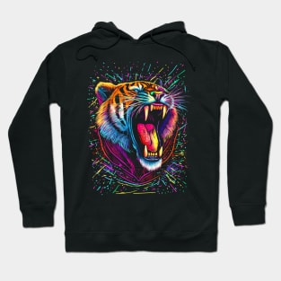 Bored Screaming Psychedelic Tiger Hoodie